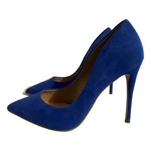 Steve Madden Poet | Blue Suede | BNIB